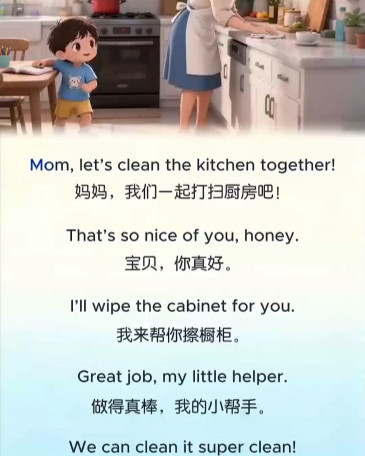 Clean the kitchen