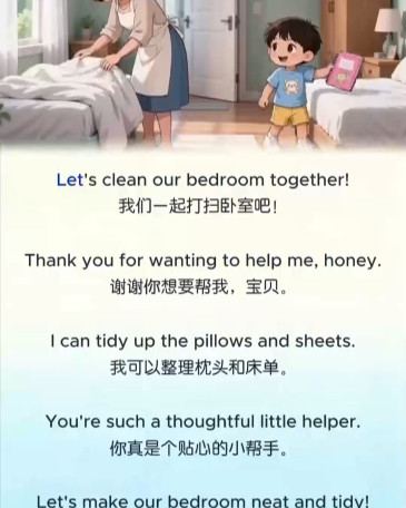 Clean our bedroom