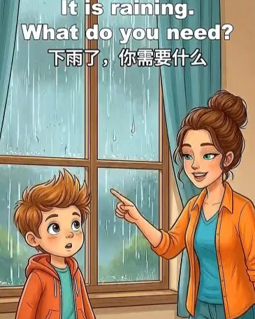 It is raining